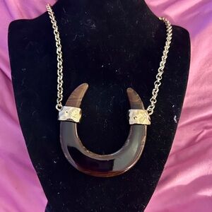 Vintage tortoishell necklace.  Designer is Natasha
